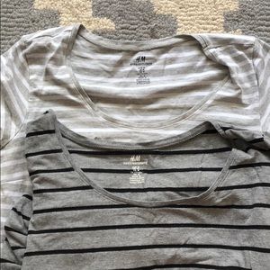 TWO H&M maternity shirts